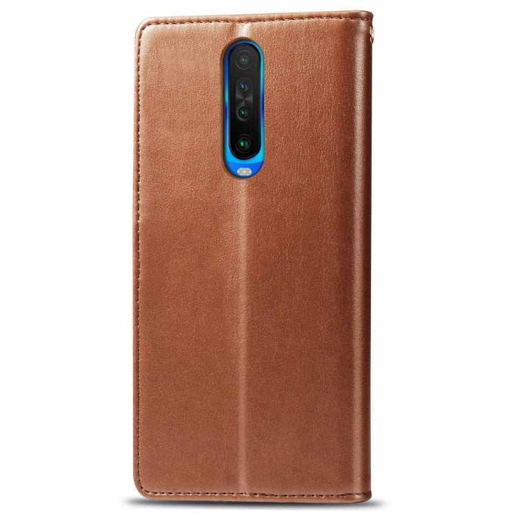 For Xiaomi Redmi K30 Retro Solid Color Leather Buckle Mobile Phone Protection Leather Case with Photo Frame & Card Slot & Wallet & Bracket Function