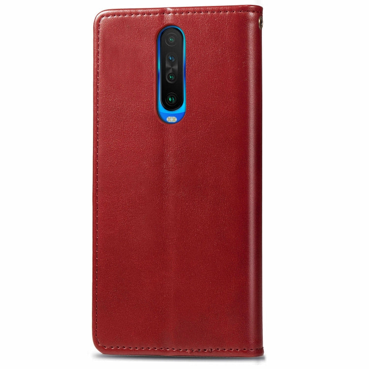 For Xiaomi Redmi K30 Retro Solid Color Leather Buckle Mobile Phone Protection Leather Case with Photo Frame & Card Slot & Wallet & Bracket Function
