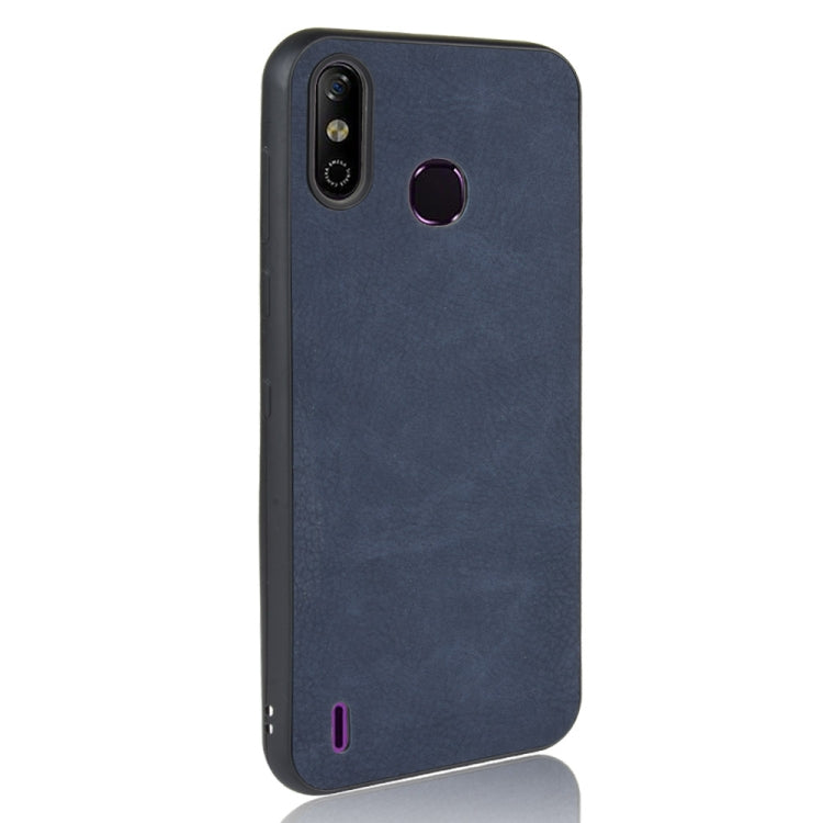 For Infinix Smart 4/4C/X653 Shockproof Sheep Skin PC + PU + TPU Case(Blue)