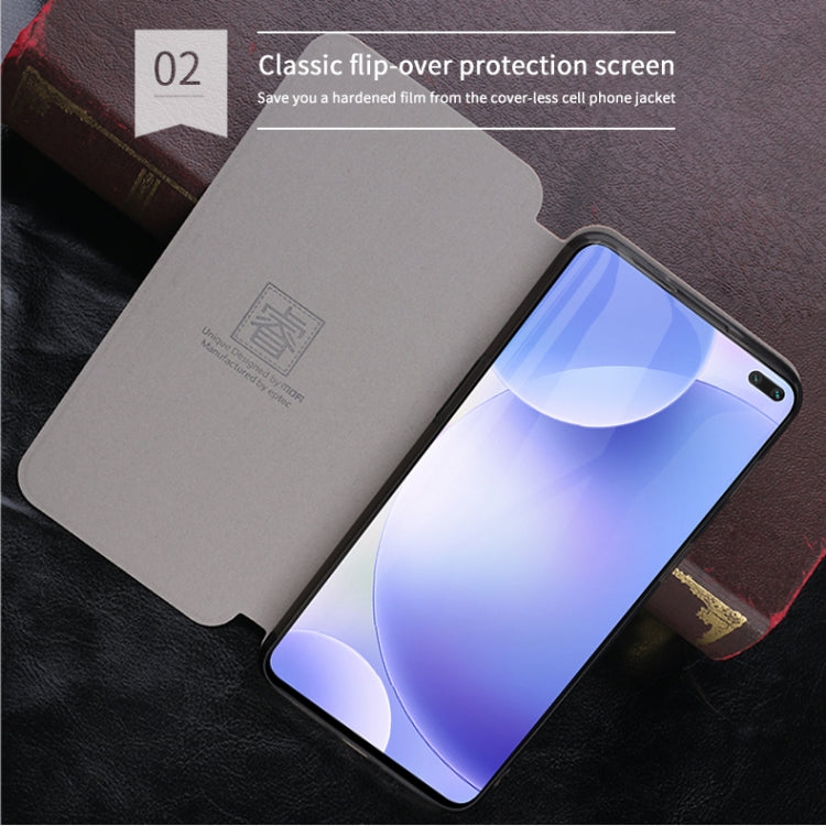 For Xiaomi RedMi K30 MOFI Rui Series Classical Leather Flip Leather Case With Bracket Embedded Steel Plate All-inclusive