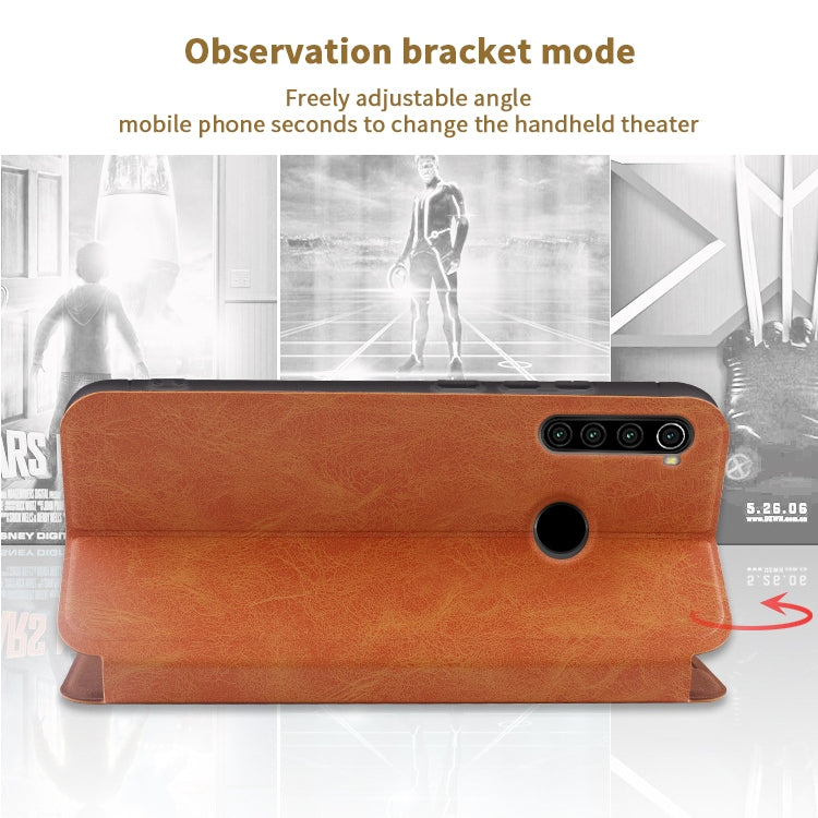 For Xiaomi RedMi Note8T MOFI Crazy Horse Texture Horizontal Flip Protective Leather Case