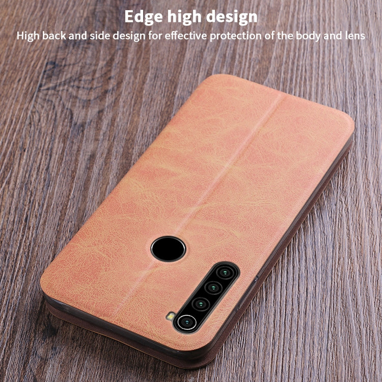 For Xiaomi RedMi Note8T MOFI Crazy Horse Texture Horizontal Flip Protective Leather Case