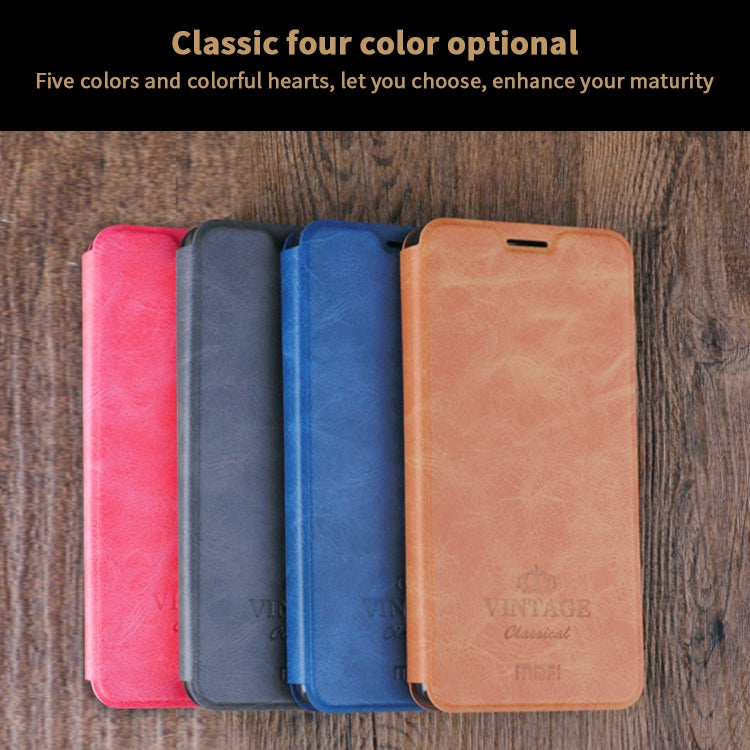 For Xiaomi RedMi Note8T MOFI Crazy Horse Texture Horizontal Flip Protective Leather Case