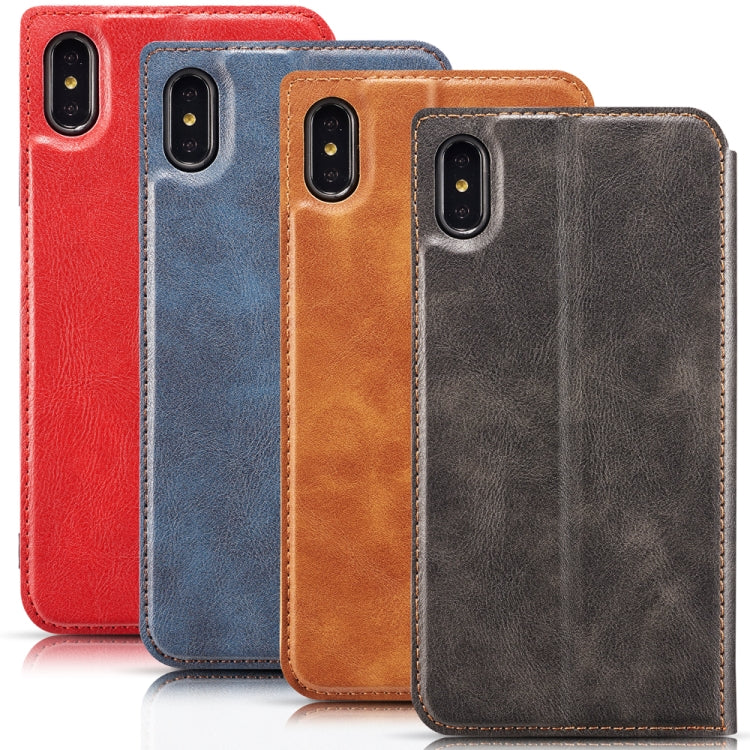 For Xiaomi Xiaomi 7A Retro Simple Ultra-thin Magnetic Leather Case with Holder & Card Slots & Lanyard