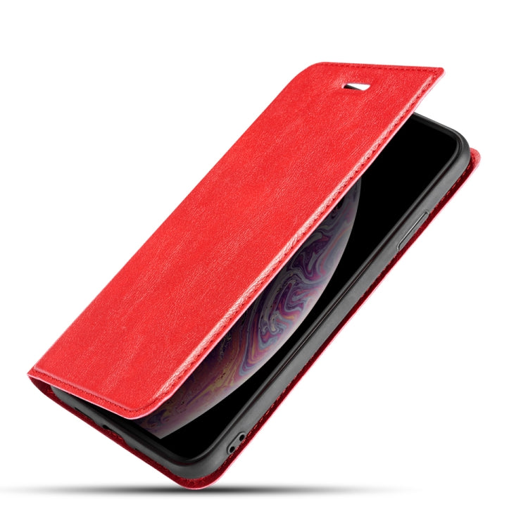 For Xiaomi Xiaomi 7A Retro Simple Ultra-thin Magnetic Leather Case with Holder & Card Slots & Lanyard