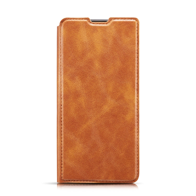 For Xiaomi Redmi 8A Retro Simple Ultra-thin Magnetic Leather Case with Holder & Card Slots & Lanyard