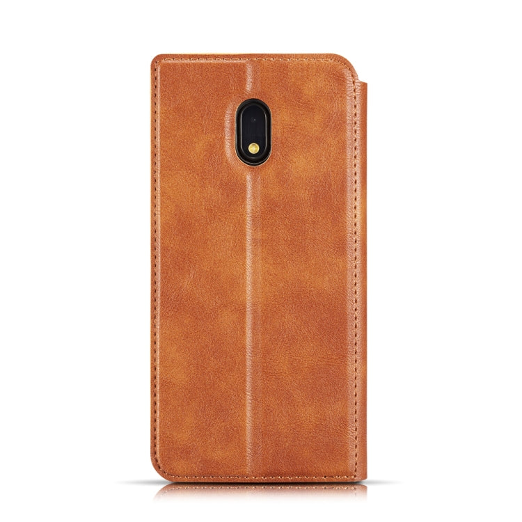 For Xiaomi Redmi 8A Retro Simple Ultra-thin Magnetic Leather Case with Holder & Card Slots & Lanyard