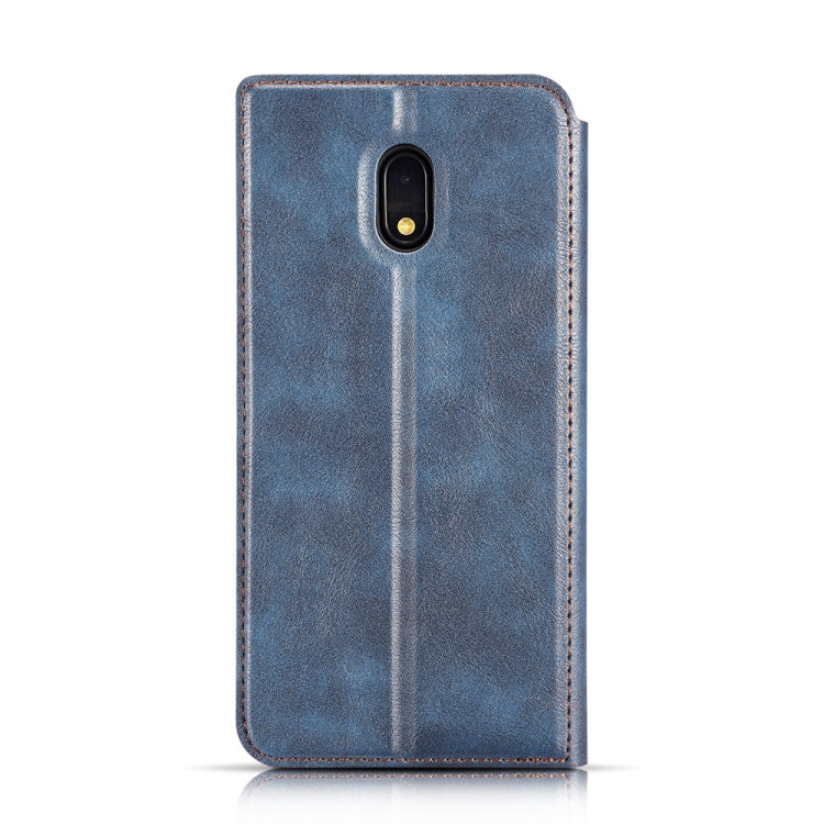 For Xiaomi Redmi 8A Retro Simple Ultra-thin Magnetic Leather Case with Holder & Card Slots & Lanyard