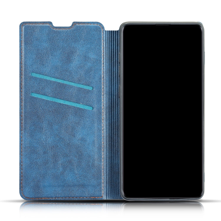 For Xiaomi Redmi 8A Retro Simple Ultra-thin Magnetic Leather Case with Holder & Card Slots & Lanyard