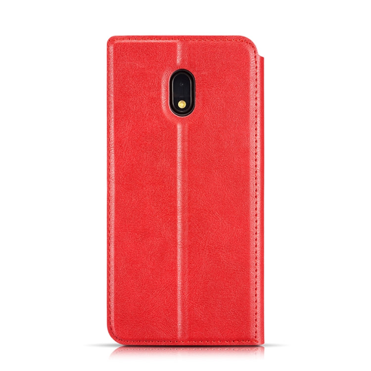For Xiaomi Redmi 8A Retro Simple Ultra-thin Magnetic Leather Case with Holder & Card Slots & Lanyard