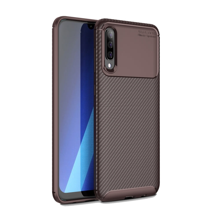 For OPPO RENO 3  Carbon Fiber Texture Shockproof TPU Case