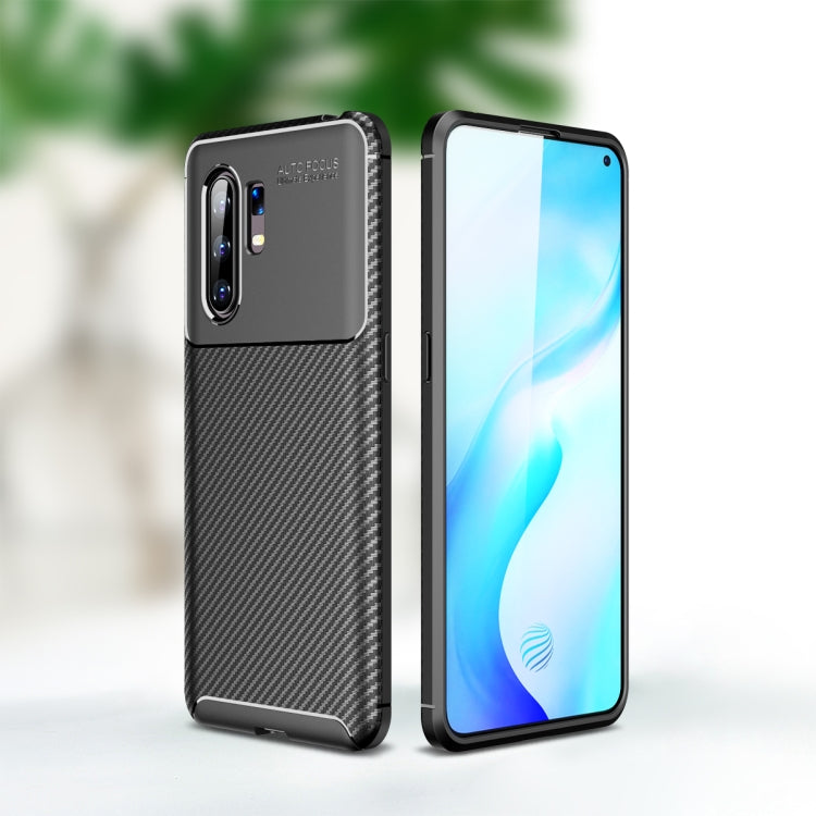 For VIVO X30 Carbon Fiber Texture Shockproof TPU Case(Black)