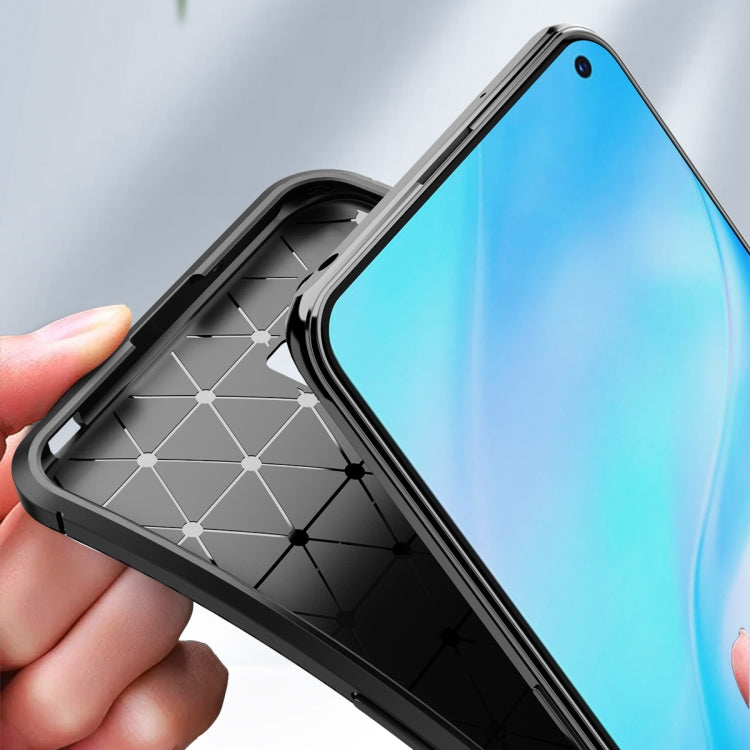 For VIVO X30 Carbon Fiber Texture Shockproof TPU Case(Black)