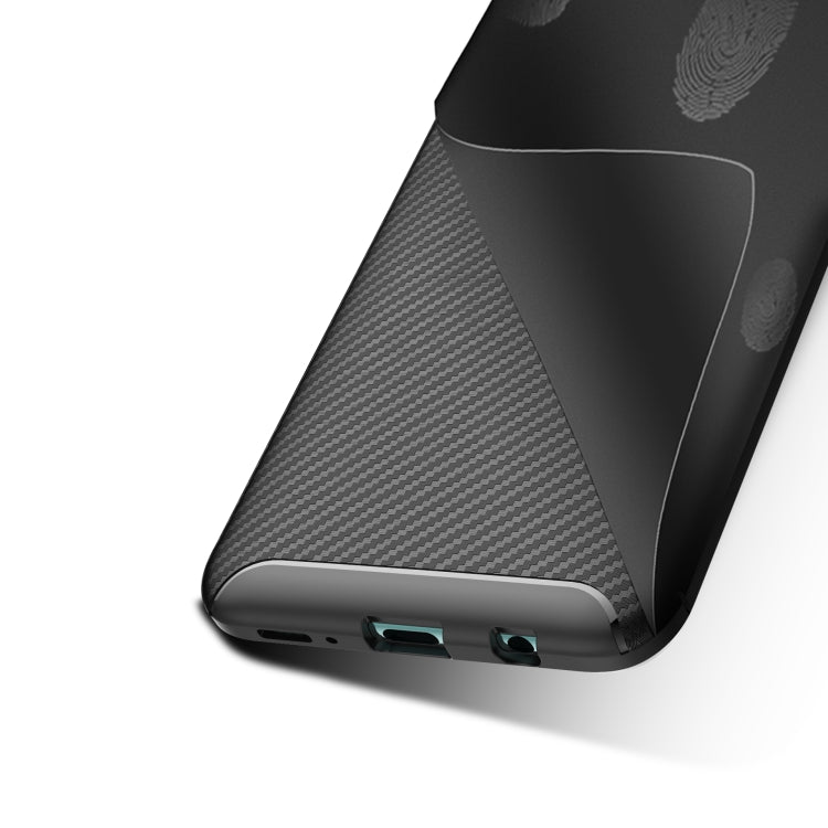 For OPPO RENO 3 PRO Carbon Fiber Texture Shockproof TPU Case(Blue)