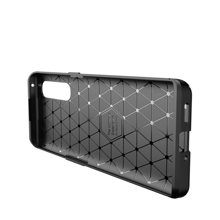 For OPPO Reno 3 Pro Carbon Fiber Texture Shockproof TPU Case