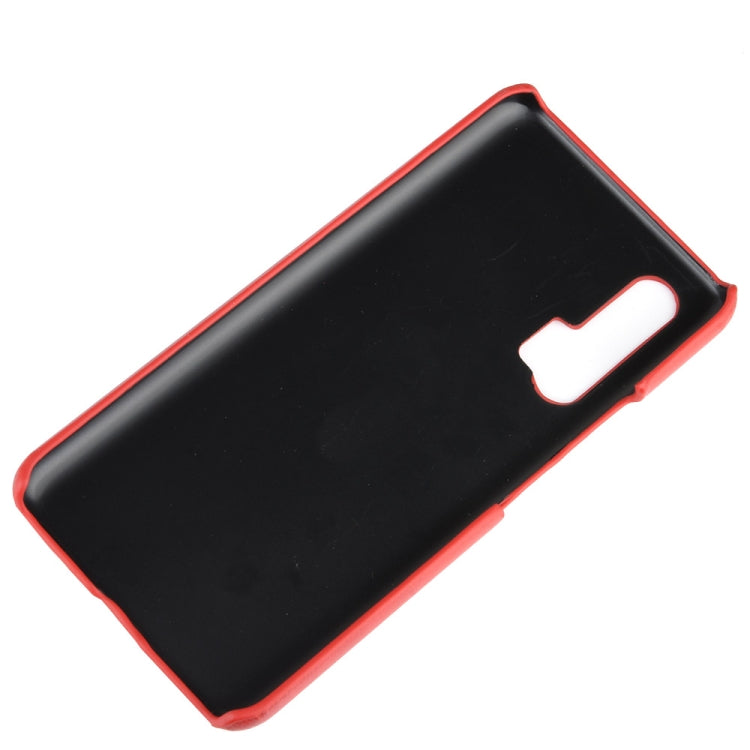 For Huawei Nova 6 5G Shockproof Litchi Texture PC + PU Case