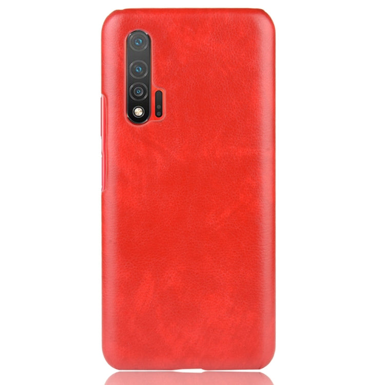 For Huawei Nova 6 5G Shockproof Litchi Texture PC + PU Case