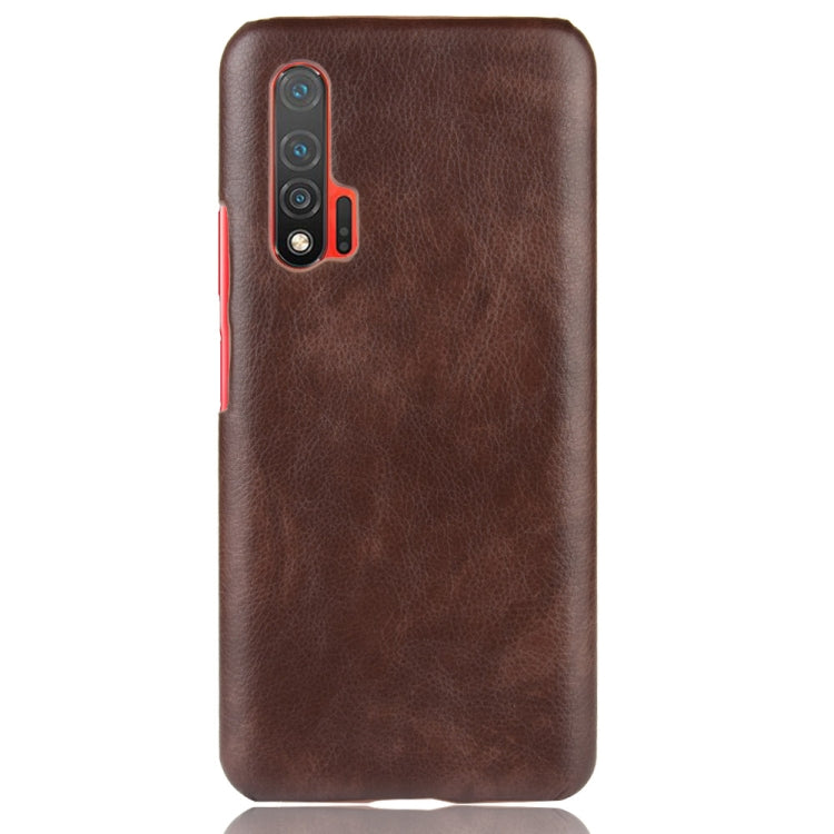 For Huawei Nova 6 5G Shockproof Litchi Texture PC + PU Case