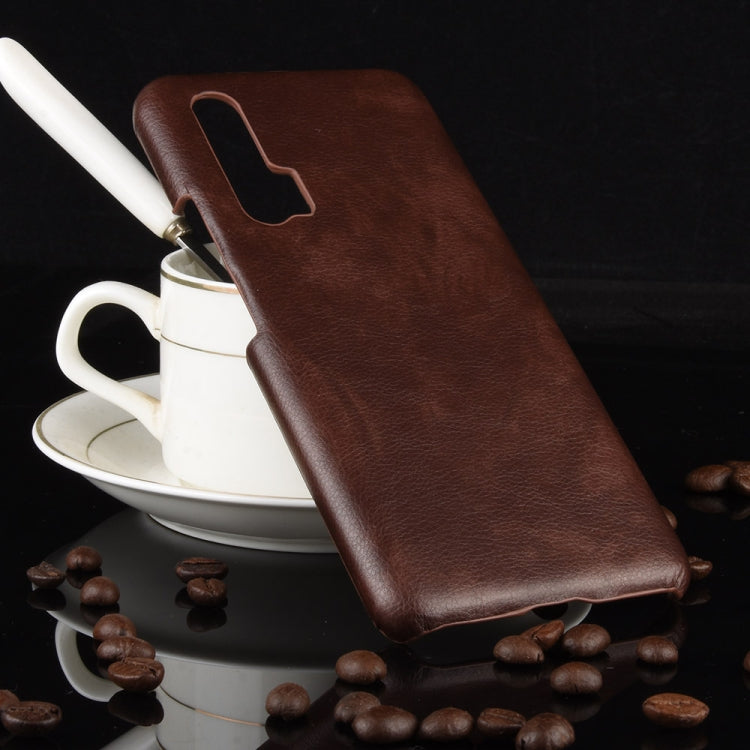 For Huawei Nova 6 5G Shockproof Litchi Texture PC + PU Case