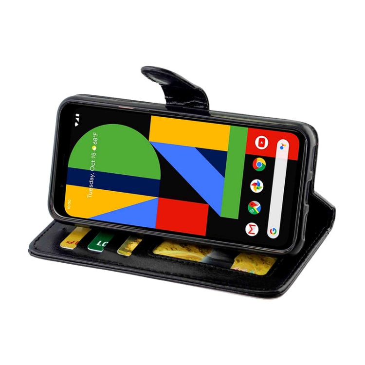 For Google Pixel4 Crazy Horse Texture Leather Horizontal Flip Protective Case with Holder & Card Slots & Wallet & Photo Frame
