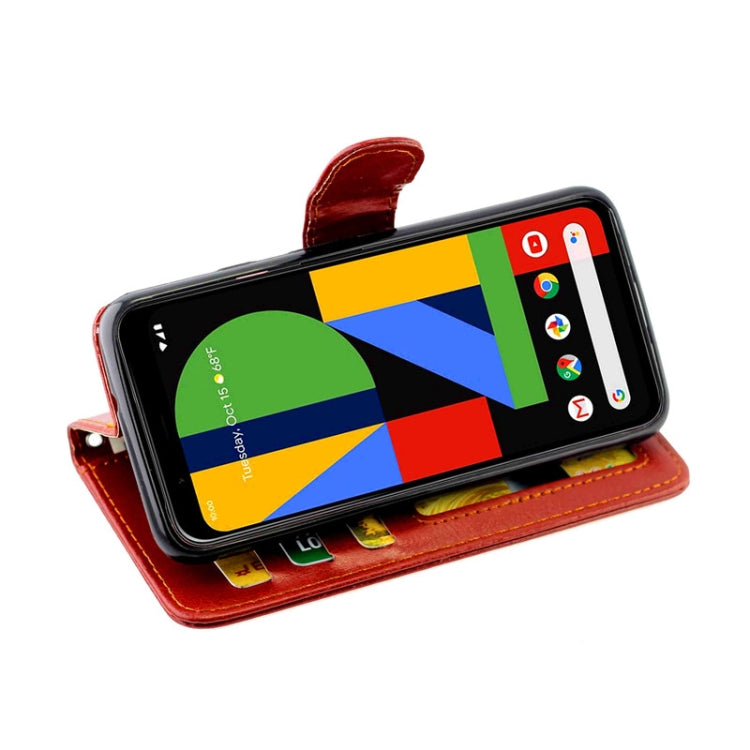 For Google Pixel4 Crazy Horse Texture Leather Horizontal Flip Protective Case with Holder & Card Slots & Wallet & Photo Frame