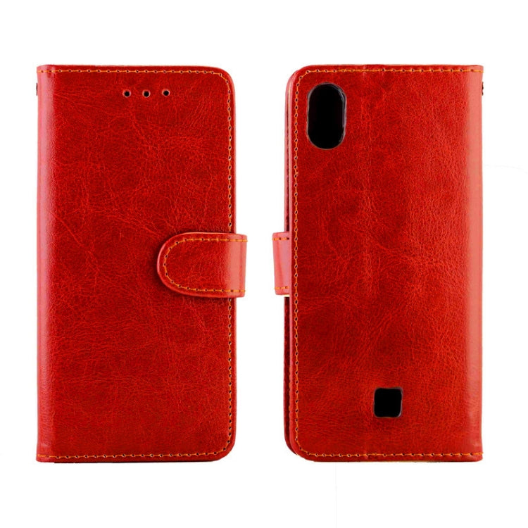 For LG K20(2019) Crazy Horse Texture Leather Horizontal Flip Protective Case with Holder & Card Slots & Wallet & Photo Frame
