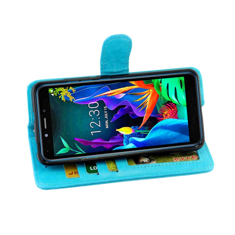 For LG K20(2019) Crazy Horse Texture Leather Horizontal Flip Protective Case with Holder & Card Slots & Wallet & Photo Frame