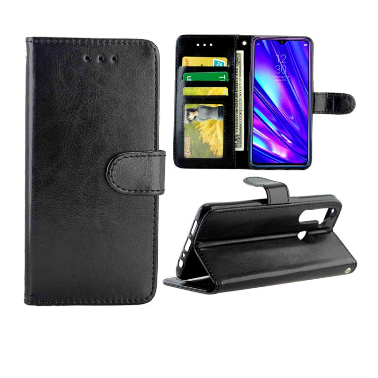 For OPPO Realme5 Pro Crazy Horse Texture Leather Horizontal Flip Protective Case with Holder & Card Slots & Wallet & Photo Frame