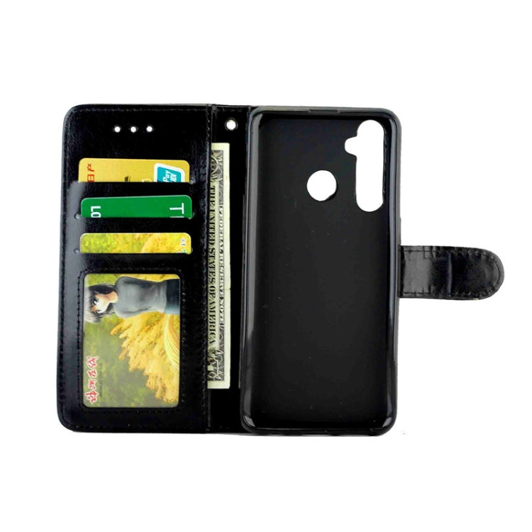 For OPPO Realme5 Pro Crazy Horse Texture Leather Horizontal Flip Protective Case with Holder & Card Slots & Wallet & Photo Frame