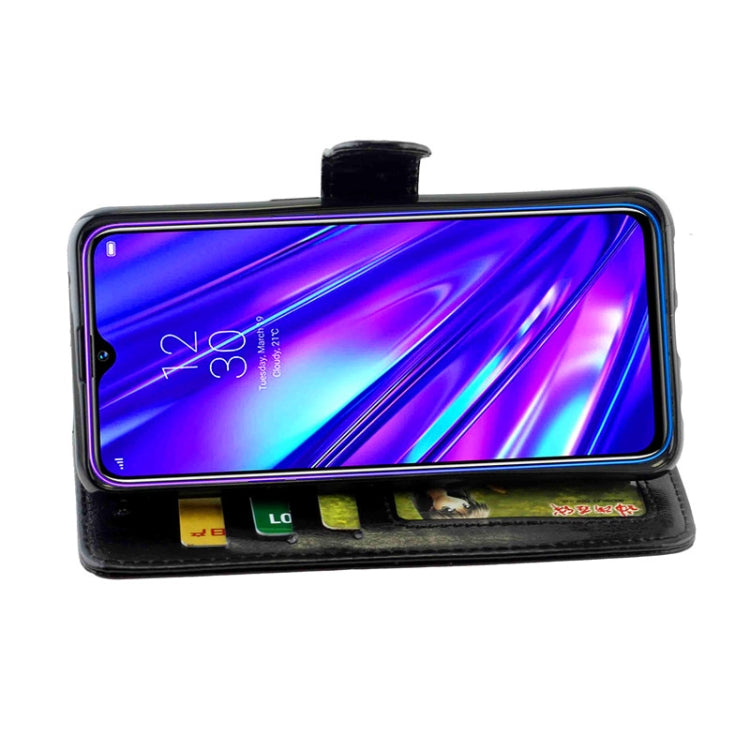 For OPPO Realme5 Pro Crazy Horse Texture Leather Horizontal Flip Protective Case with Holder & Card Slots & Wallet & Photo Frame