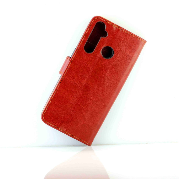 For OPPO Realme5 Pro Crazy Horse Texture Leather Horizontal Flip Protective Case with Holder & Card Slots & Wallet & Photo Frame