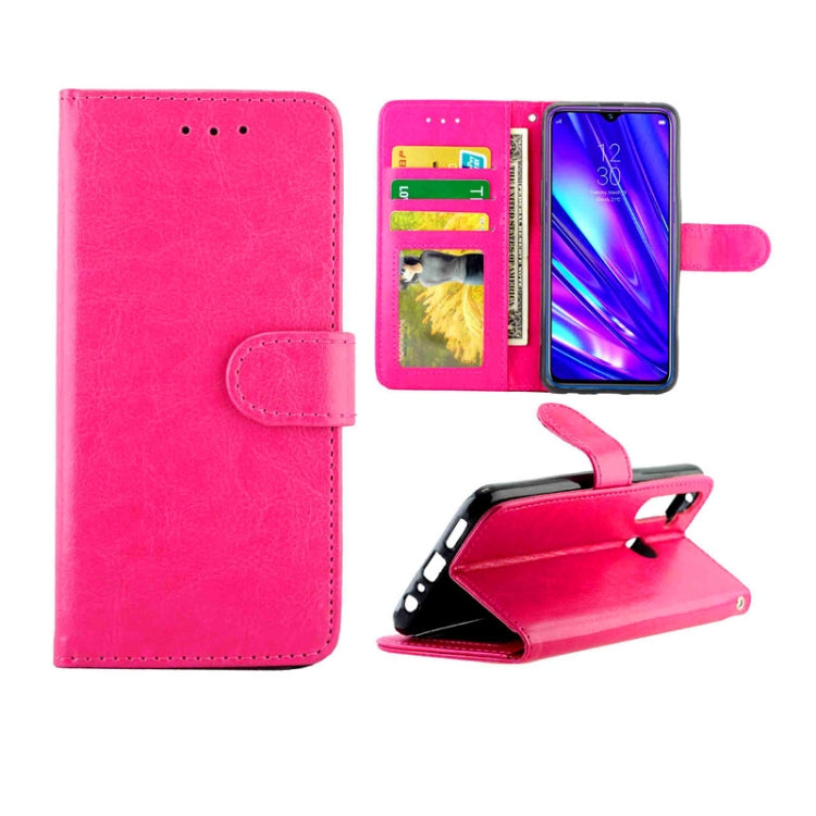 For OPPO Realme5 Pro Crazy Horse Texture Leather Horizontal Flip Protective Case with Holder & Card Slots & Wallet & Photo Frame