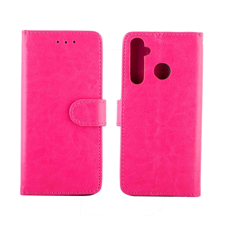 For OPPO Realme5 Pro Crazy Horse Texture Leather Horizontal Flip Protective Case with Holder & Card Slots & Wallet & Photo Frame
