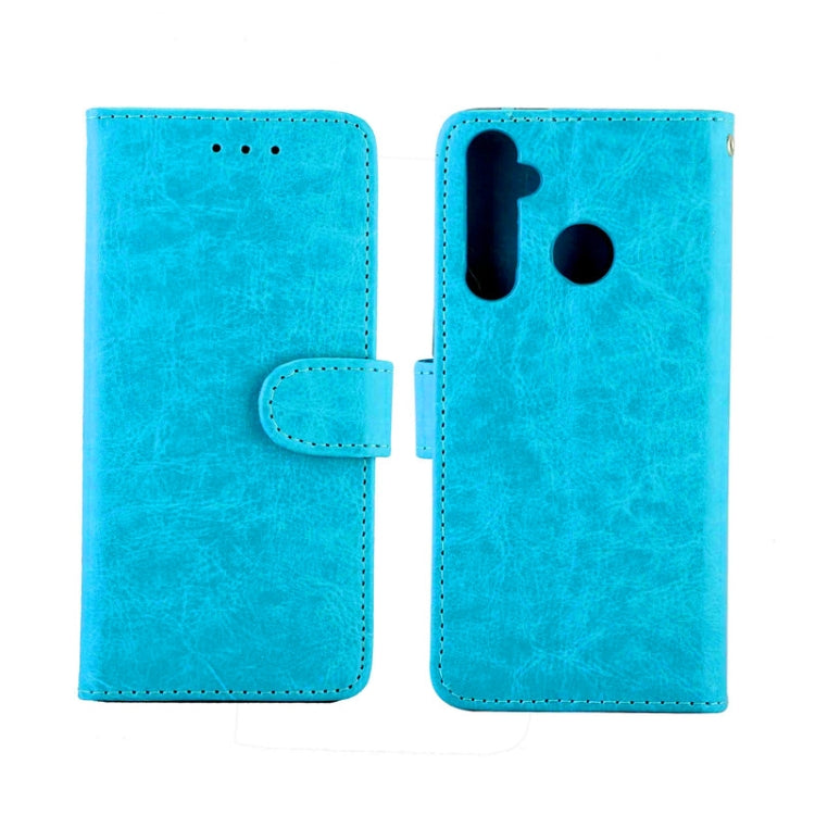 For OPPO Realme5 Pro Crazy Horse Texture Leather Horizontal Flip Protective Case with Holder & Card Slots & Wallet & Photo Frame