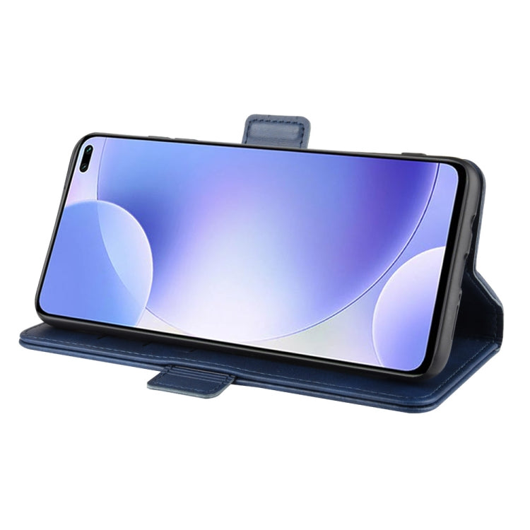 For Xiaomi Redmi K30 Double Buckle Crazy Horse Business Mobile Phone Holster with Card Wallet Bracket Function