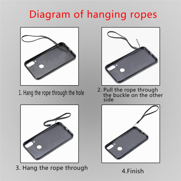 For Xiaomi Redmi K30 Mandala Embossed Cloth Cover PC + TPU Mobile Phone Case with Magnetic Function and Hand Strap