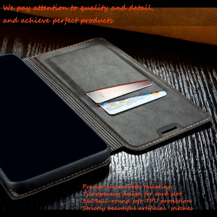 For Xiaomi Redmi 6A Retro Simple Ultra-thin Magnetic Leather Case with Holder & Card Slots & Lanyard