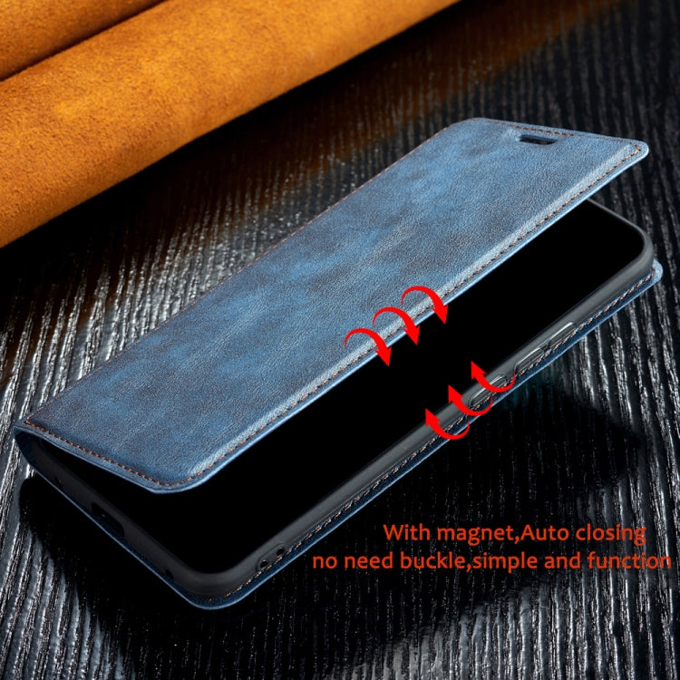 For Xiaomi Redmi 6A Retro Simple Ultra-thin Magnetic Leather Case with Holder & Card Slots & Lanyard