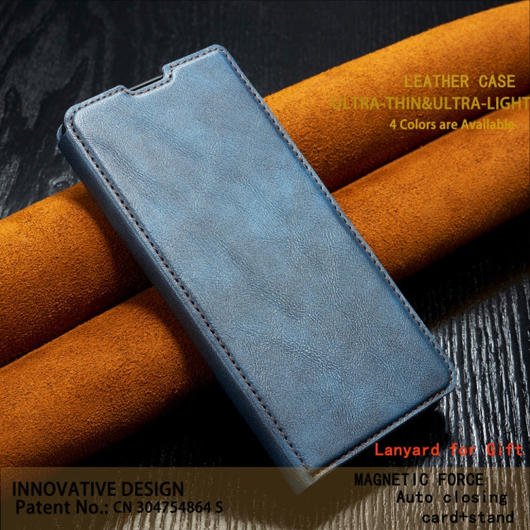 For Xiaomi Mi 9 Retro Simple Ultra-thin Magnetic Leather Case with Holder & Card Slots & Lanyard