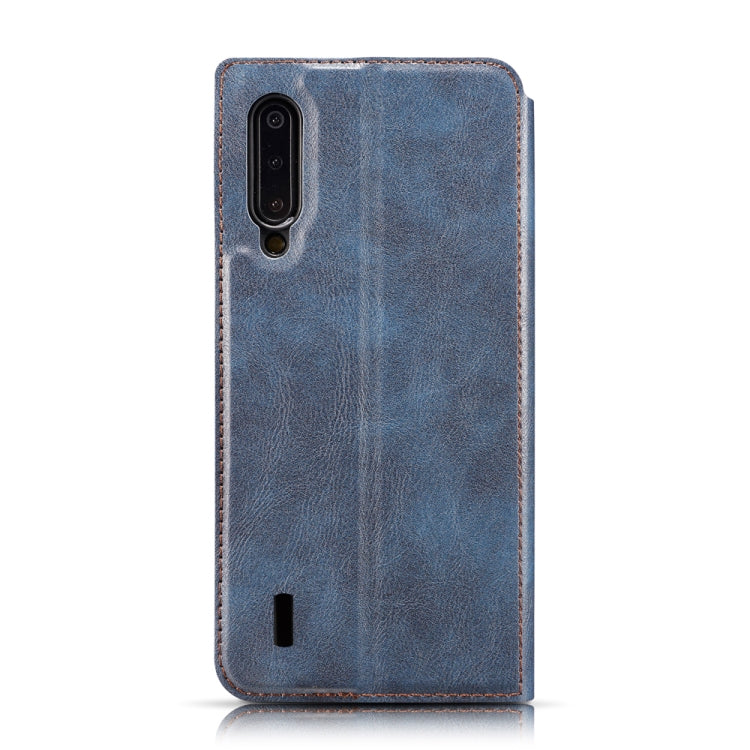 for Xiaomi Mi CC9 Retro Simple Ultra-thin Magnetic Leather Case with Holder & Card Slots & Lanyard