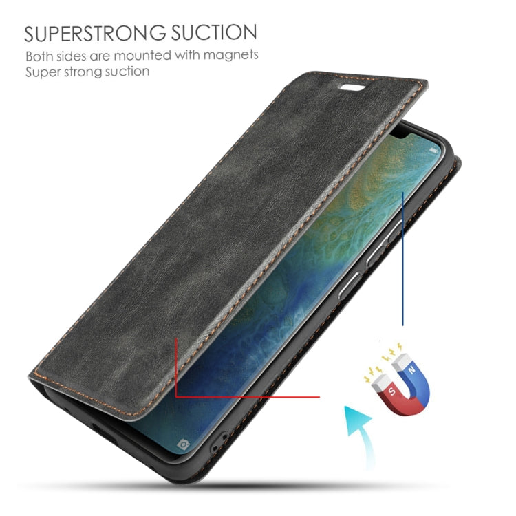 For Xiaomi Redmi 6 Pro Retro Simple Ultra-thin Magnetic Leather Case with Holder & Card Slots & Lanyard