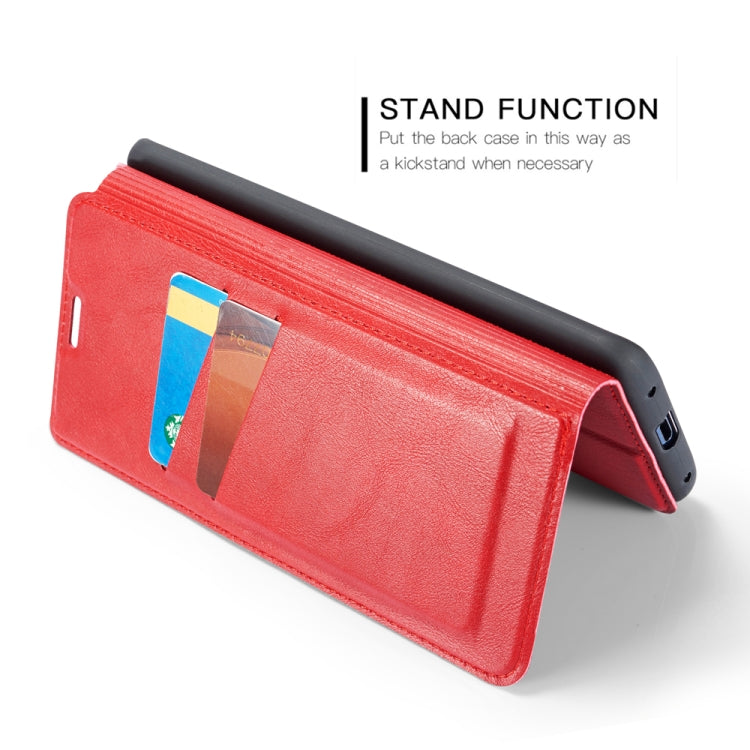 For Xiaomi Mi CC9 Pro Retro Simple Ultra-thin Magnetic Leather Case with Holder & Card Slots & Lanyard
