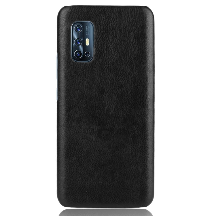 For Vivo V17 India Shockproof Litchi Texture PC + PU Case