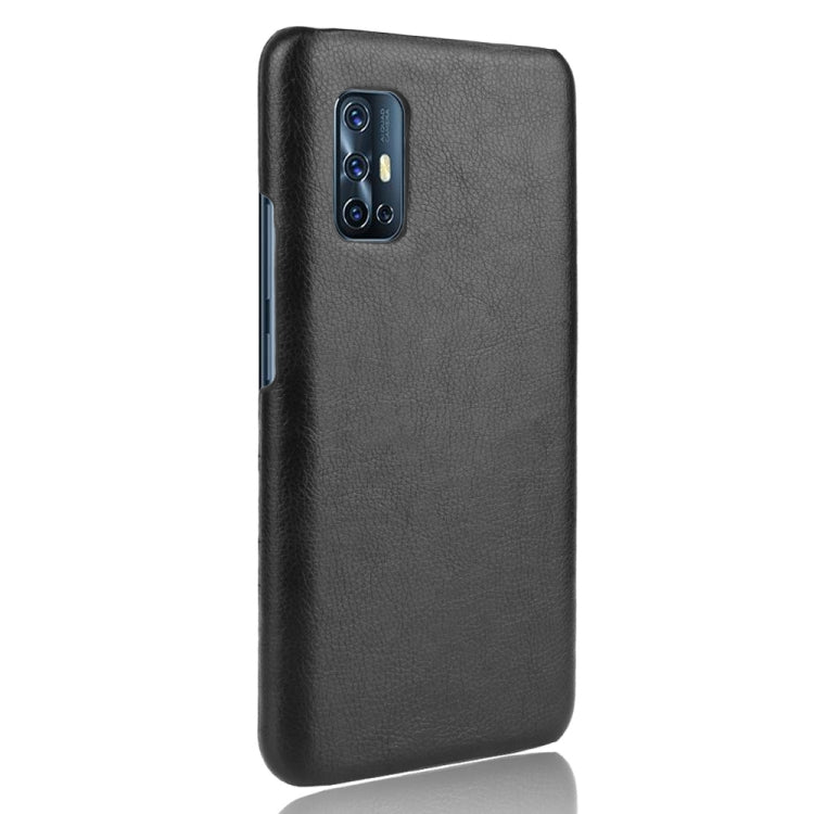 For Vivo V17 India Shockproof Litchi Texture PC + PU Case