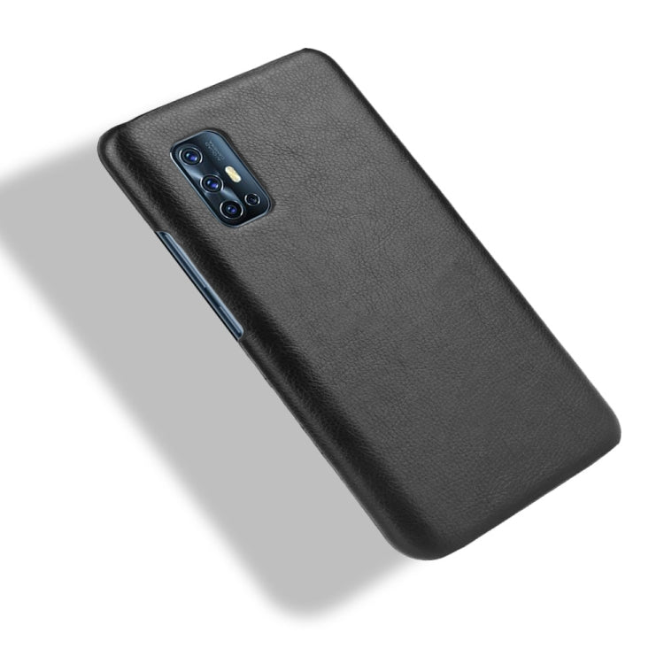 For Vivo V17 India Shockproof Litchi Texture PC + PU Case