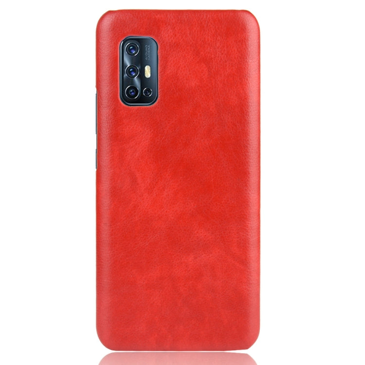 For Vivo V17 India Shockproof Litchi Texture PC + PU Case