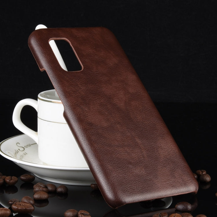 For Vivo V17 India Shockproof Litchi Texture PC + PU Case