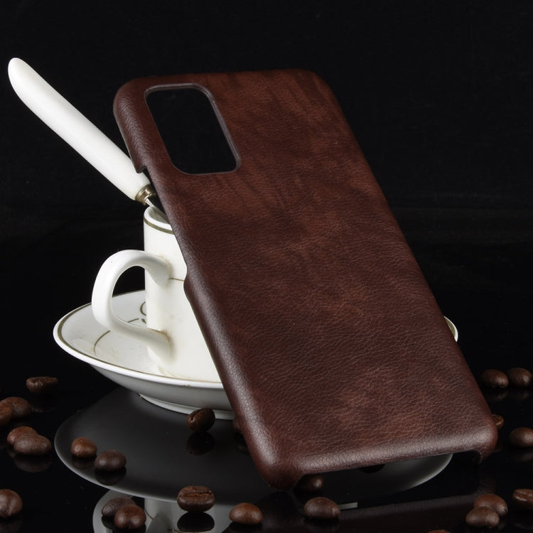 For Huawei Honor V30 Shockproof Litchi Texture PC + PU Case