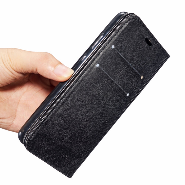 For Huawei Mate 20 Pro Double-sided Absorption Splicing Horizontal Flip Leather Case with Holder Card Slots Lanyard