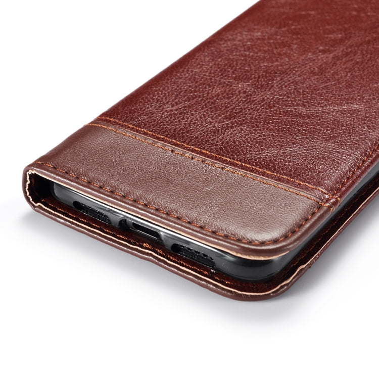 For Huawei Mate 20 Pro Double-sided Absorption Splicing Horizontal Flip Leather Case with Holder Card Slots Lanyard